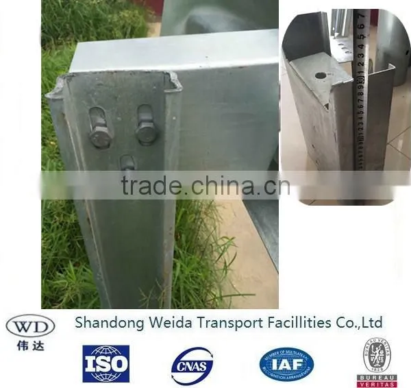 Highway Guardrail Used Galvanized Steel Beam Post C Type Post photo-6