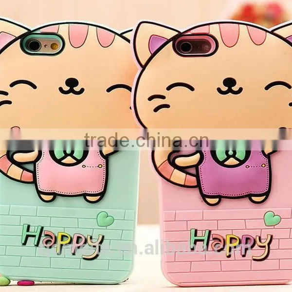2016 High Quality Cute Cartoon Silicone Cell Phone Case for Iphone 6 6s photo-4