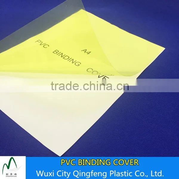 A4 A3 0.125mm 0.14mm 0.19mm PVC Book Binding Cover Transparent Sheet For Binding photo-2