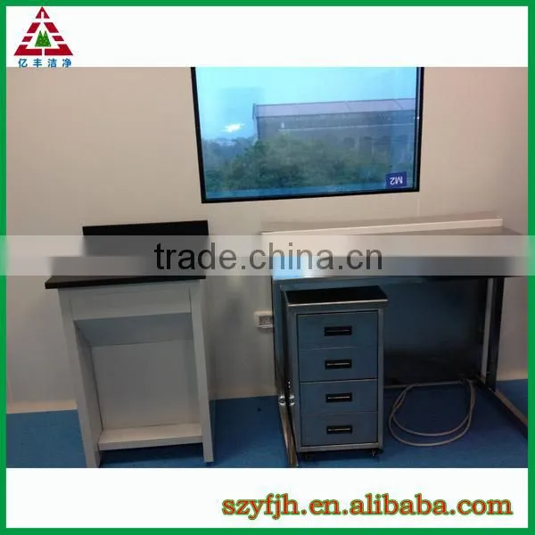 Laboratory Furniture for Medical Physical Chemical Biological Lab, Full Steel or Steel Wood Island or Wall Bench photo-3