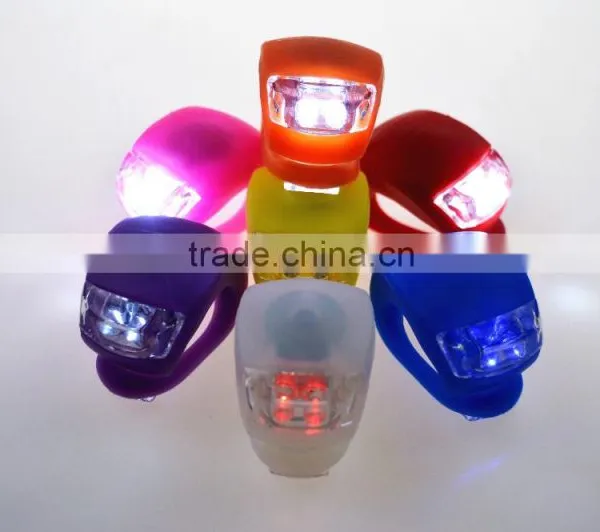 Silicone LED Bike Light Promotional Gift Bike Front Rear Light photo-2