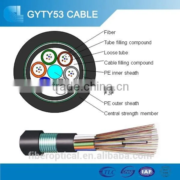 Waterproof Fiber Optic Cable Steel Tape Outdoor Fiber Optic Cable GYTY53 photo-4