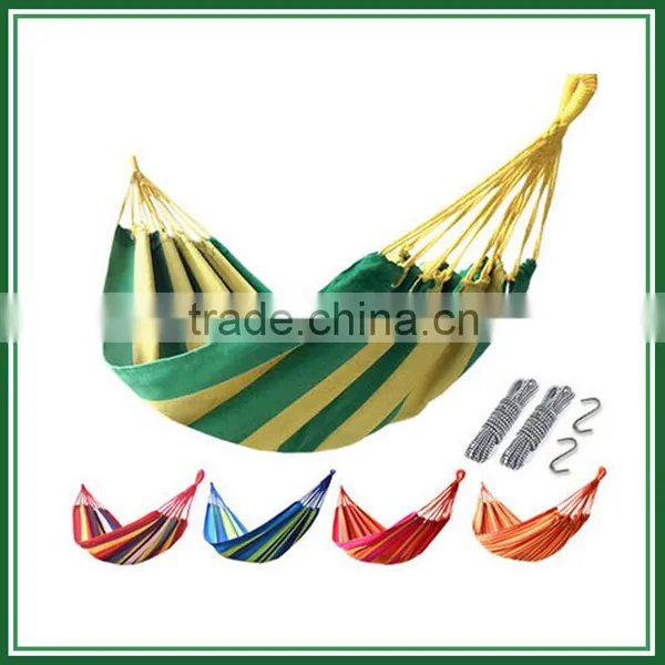 Cheap Custom Cotton Yarn Rope Adult Hammock for Outdoor photo-4