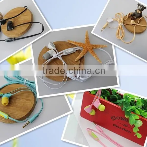 Colorful Earphones ,Flat Cable Earphone.Earphones China Wholesale photo-5