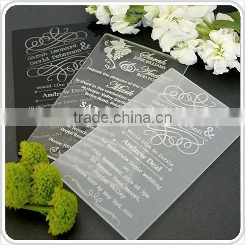 Matte White Wedding Invitations Hearts Wedding Supplies