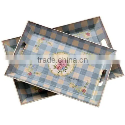 Warming Design Melamine Serving Tray for Home,100% Melamine ,Food Safty photo-2