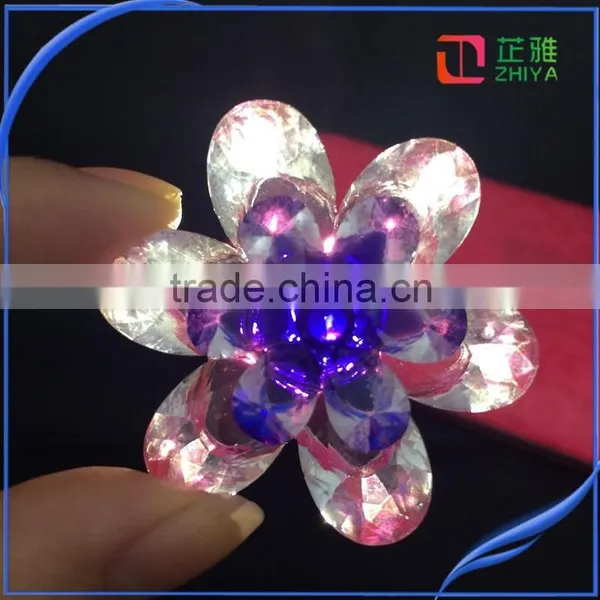 2015NEW Flat Back Resin Motif Light Crystal for Led Motif Light