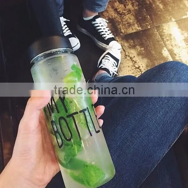New Design Hot Selling BPA Free Fruit Infuser My Bottle 500ml Sports Plastic Water Bottle photo-6