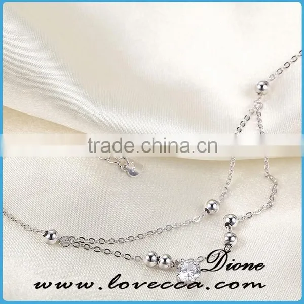 Top Quality Girlfriend Gift Jewelry Fashion Charms Silver Chain Bracelet 2015 New Product photo-3