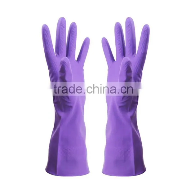 Summer Cut Resistant Poly Force Single Leather Laundry Washing Necessities Department Store Cleaning Rubber Household Gloves photo-4