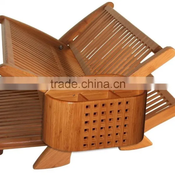 Bamboo Collapsible Eco Dish Rack photo-2
