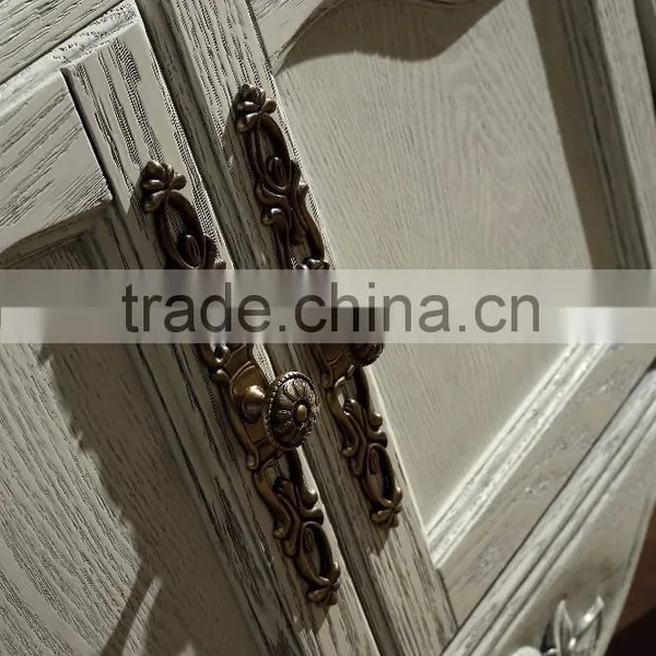 White Color Solid Wooden Bathroom Basin Mirrored Cabinets WTS1612 photo-5