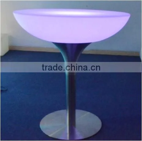 High Top Stainless Steel Base Glowing Led Party Table/household Decorative Table/Led Coffee Table photo-4