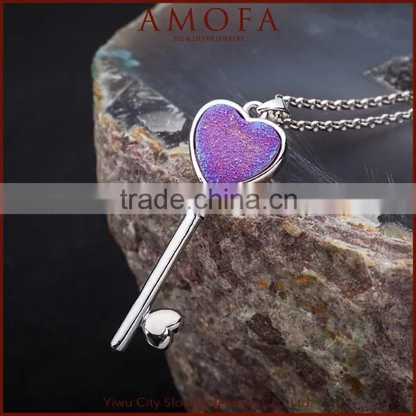 New Arrival Jewellery Druzy Silver Necklace Chain photo-5