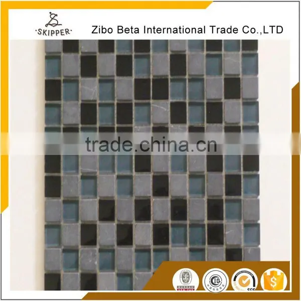China Hot-Selling Gold Color Glass Mosaic Tile photo-2