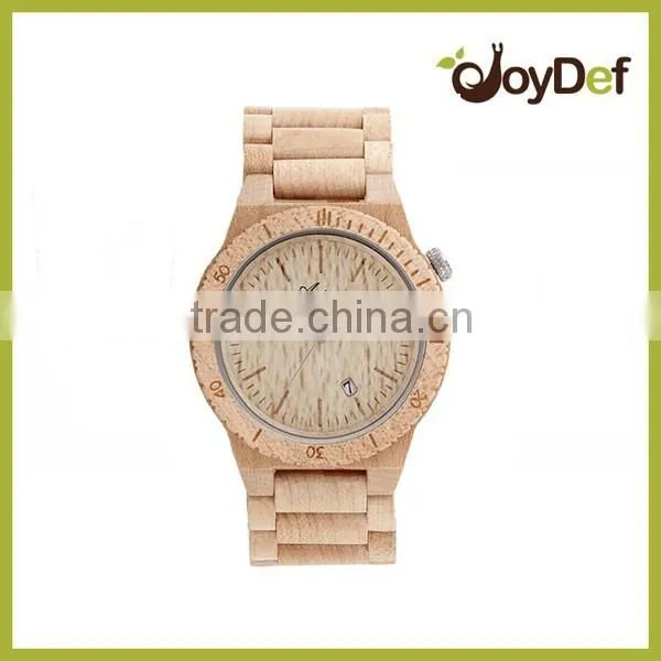 2016 Newest Eco Friendly Maple Wooden Unisex Watch With Japan Calendar Movement photo-6