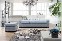 Japanese Style or Rural Style Fabric L Shape Sofa With Stool