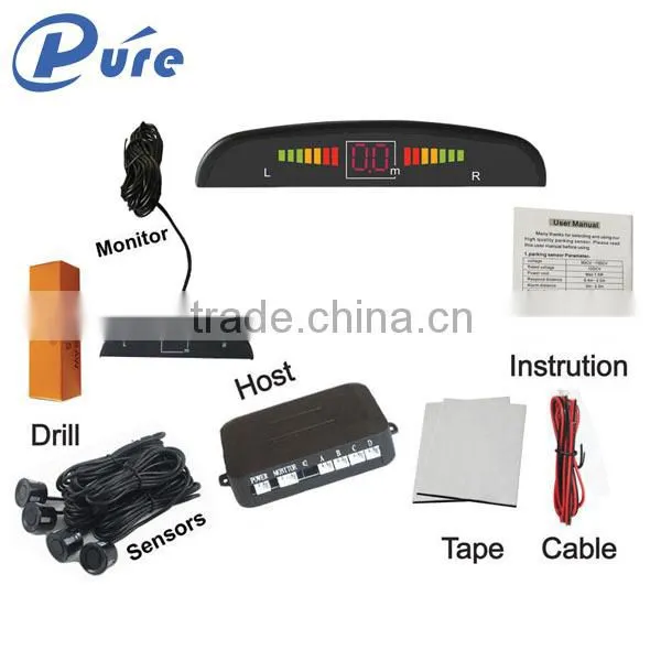LED Numeral and Color Display Car Parking Sensor Assist System Without Reverse Camera With 4 Sensors photo-2