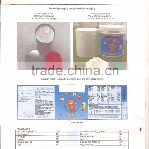 Baby Milk Powder Own Label