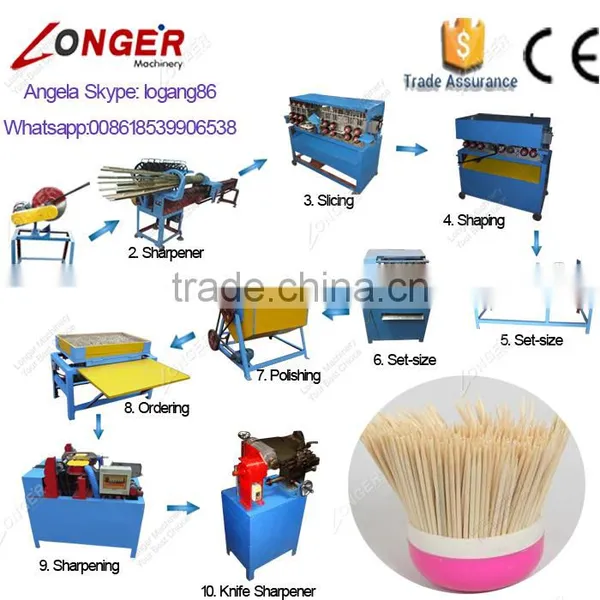 Factory Supply Toothpick Production Line With CE Certificate