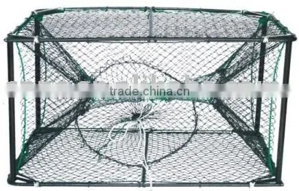Stainless Steel Shrimp Traps Nylon Float Metal Frame Fishing Cage