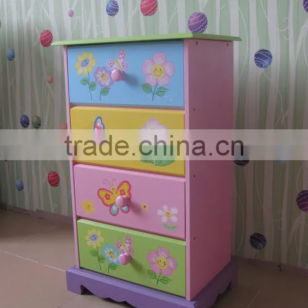 Children Storage Cabinets Children Furniture Wooden Kid Cabinets for 3-Drawer Cabinet photo-3