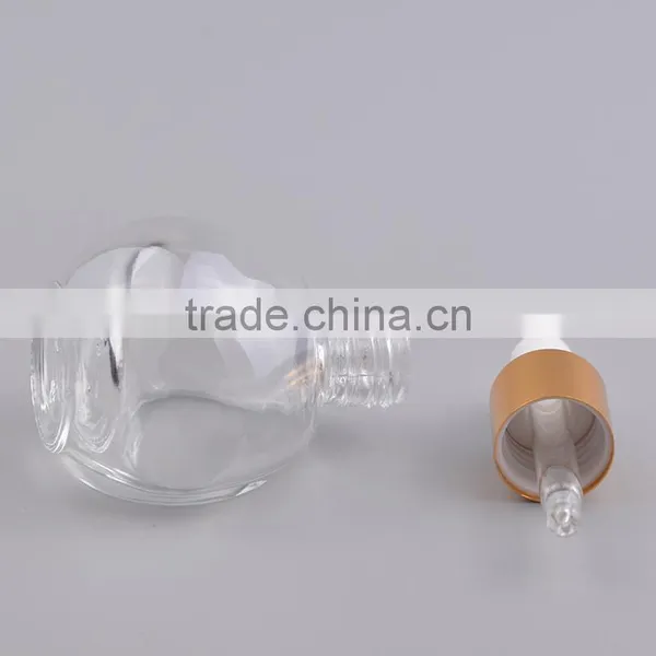 Round Shaped Glass Essential Oil Bottle With Child Proof Rubber Dropper photo-2