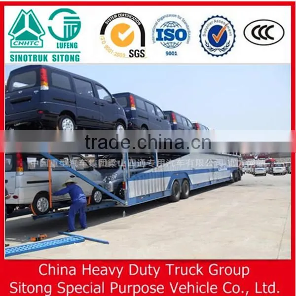 Chinese Manufacturer 3 Axle Truck Trailer Car Transport Trailer and Truck for Sale photo-2