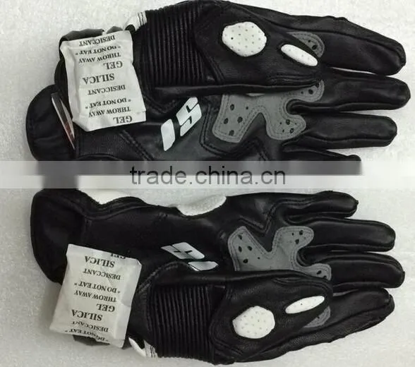 Cheap Outdoor Sports Full Finger Carbon Fiber Cycling Motorcycle Gloves Leather Racing Gloves photo-4