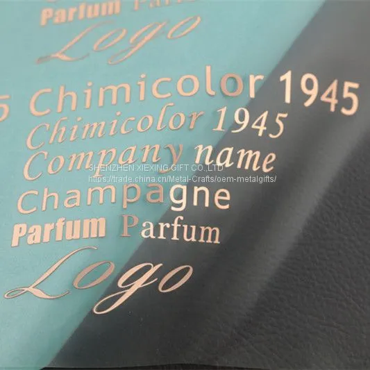 Customized 3M Glue Electroplate Metal Nickel Sticker photo-5