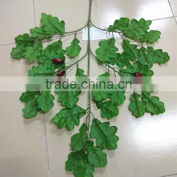 SJ9845 Artificial Hanging Oak Tree Branches Leaves Decorative Mini Foliage Leaf photo-6