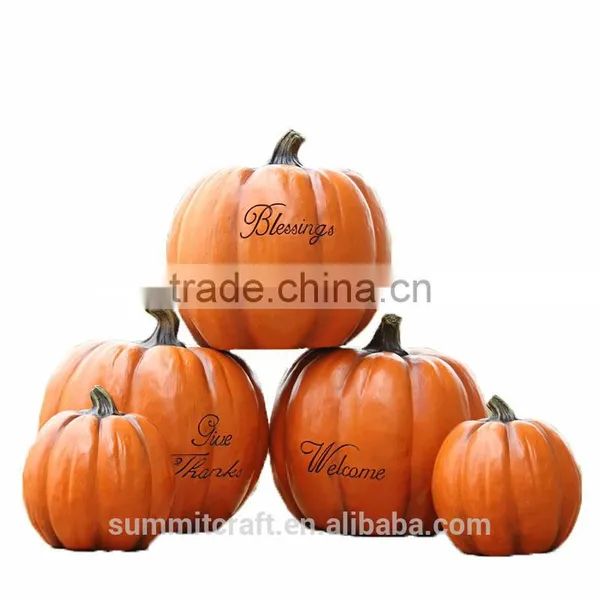 Resin Thanksgiving Decorations Artificial Thanksgiving Pumpkin photo-6