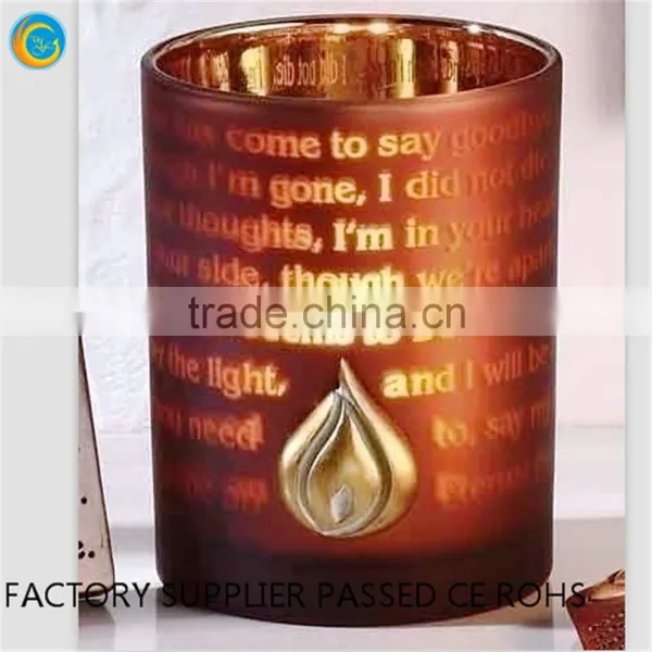 Color Laser Leaf Glass Seven Candle Glass Candle Holder Wall photo-5