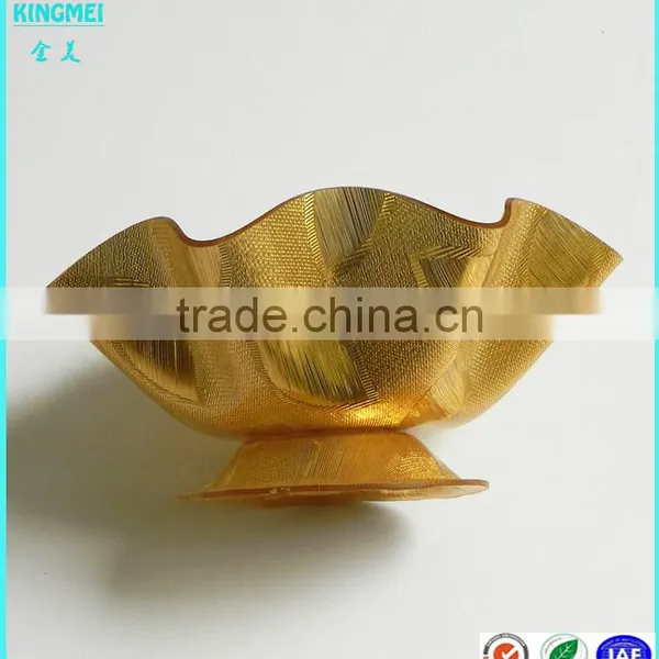 Luxury Design Promotional High Foot Style Acrylic Fruit Tray,Plastic Container and Dishes photo-4