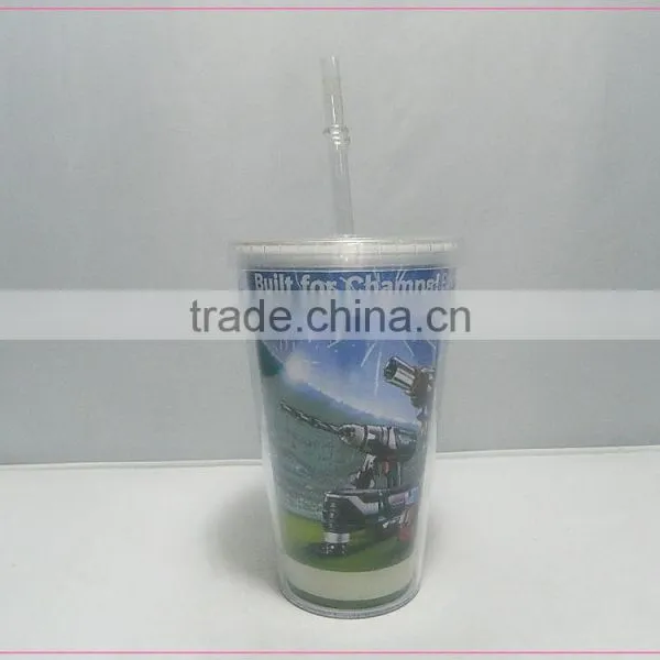 Hot Sales Fashion Customized Coco Cola Cup for Plastic Cup With Straw photo-2