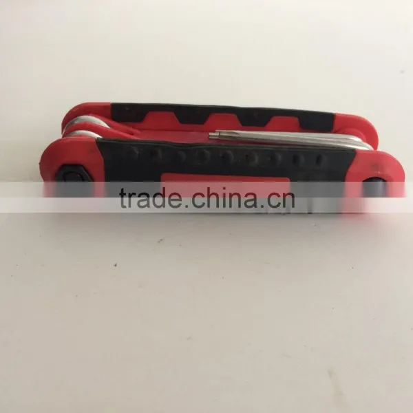 Factory Directly Galvanization Folding Type 8PC Allen Wrench Hex Key Hand Tool Set photo-6