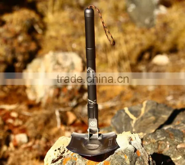 Emergency Car Window Braking Tool Glass Breaker Multifunction Shovel With Flashlight Knife Axe photo-4
