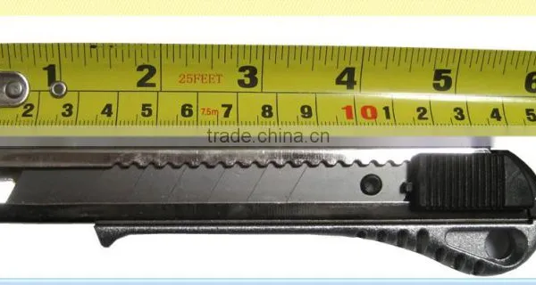 Coated Steel Handle Utility Knife With Blade 18*100mm photo-2