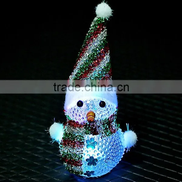Mini Christmas Colorful Snowman Led Light photo-2