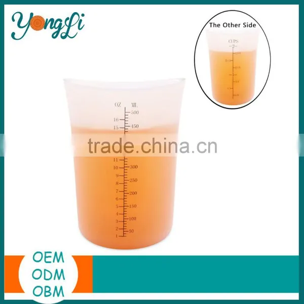 Wholesales Silicone Transparent Measuring Cups for Baking photo-3