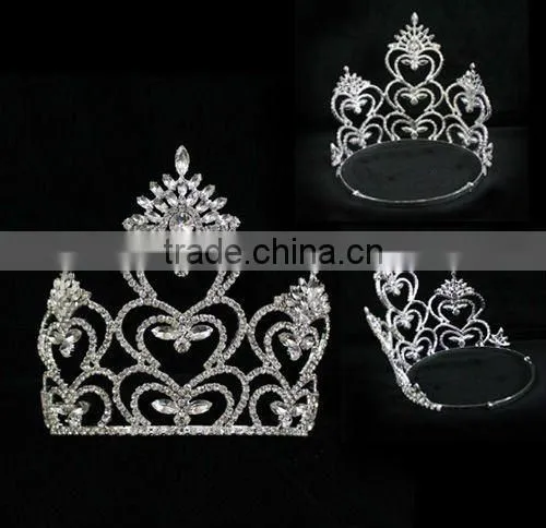 Bridal Jewelry Pageant Rhinestone Big Headwear Hair Accessories Fashion Crown photo-2
