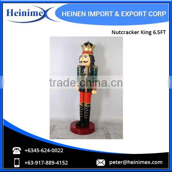 Automotive Lacquer Finish 6.5FT Fiberglass Nutcracker King photo-4