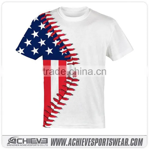 Cheap Blank American Flag Baseball Jersey photo-3