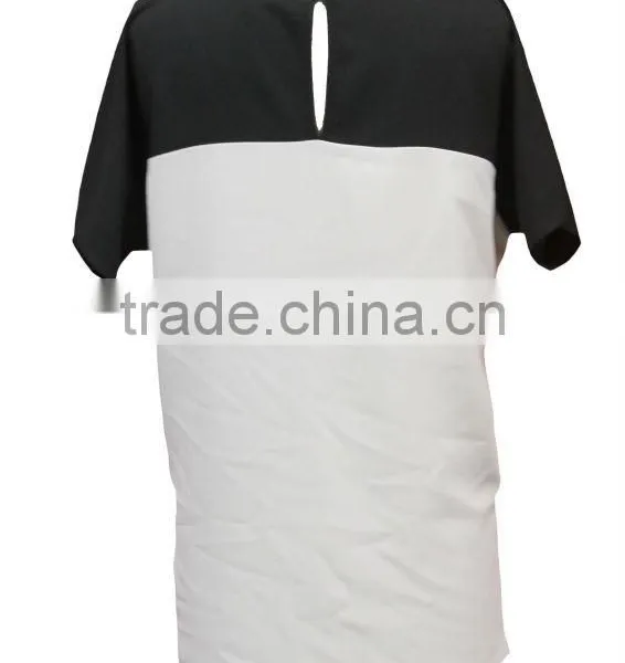 Latest Design High Quality Boat/bateau Neck New Fashion Unique Blouses photo-2