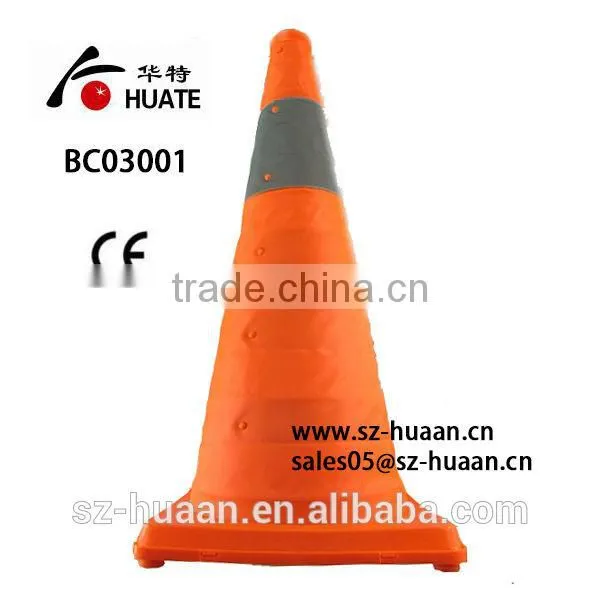 PVC Traffic Cones High Visibility Traffic Cone/ Safety Folding Traffic Cones photo-3
