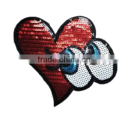 Various Design Sequined Badge Rebersible Sequin Designs Embroidery Patch photo-3