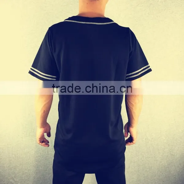 Quick Dri-Fit Unisex Baseball T Shirt Baseball Tops Custom Blank Baseball Jersey Plain Baseball Tee Shirts Wholesale photo-3