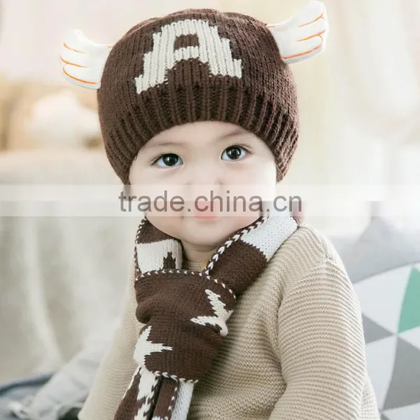 TC17008 Wholesale Cute Baby Winter Hat and Scarf photo-3