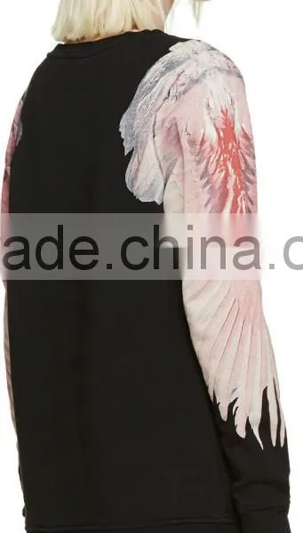 Clothing Factory in China Women 2015 Bird Wing Sweatshirt Wholesale Unique Design Sweatshirt photo-3