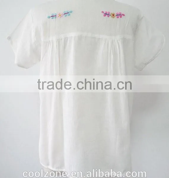 Wholesale Mexico Manufacturers Embroidered Blouse Ladies Blouses photo-6